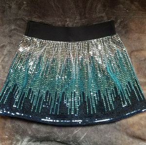 Free People Sequin Skirt
